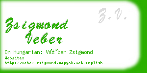 zsigmond veber business card